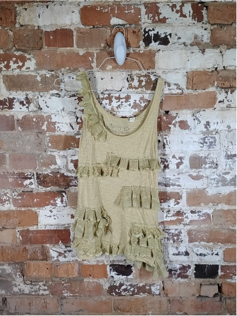 Threads 4‎ Thought Sleeveless Scoop Neck Long Tank Women's Yellow L